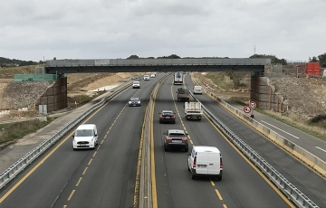 Photo du pont provisoire sur lequel a été réalisée l'analyse de défaillance