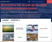Vue d'écran du site Veille normative UNM